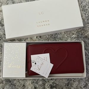 LC Lauren Conrad Red Whitney Wallet